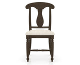 Canadel Dining Chair 0600 in FT InsideOut® and 29 Hazelnut Washed, front view