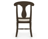 Canadel Dining Chair 0600 in FT InsideOut® and 29 Hazelnut Washed, back view