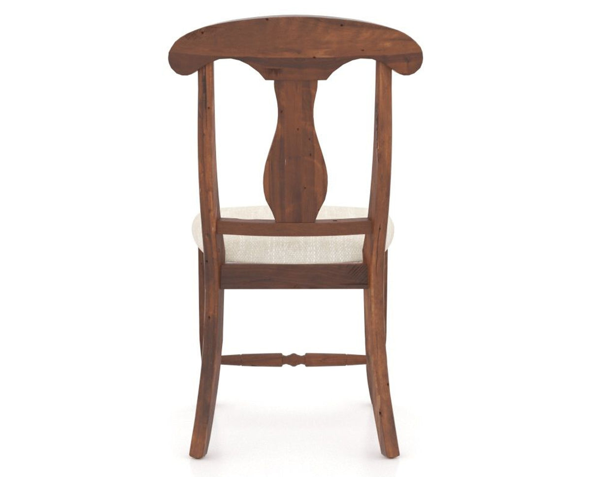 Canadel Champlain Dining Chair 0600 in FT InsideOut® and 33 Spice Washed, back view
