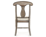 Canadel Champlain Dining Chair 0600 in FT InsideOut® and 72 Heritage Nature, back view