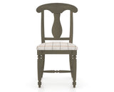 Canadel Dining Chair 0600 in OZ Fabric and 08 Shadow, front view