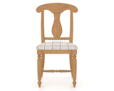 Canadel Dining Chair 0600 in OZ Fabric and 20 Caramel Washed, front view