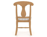 Canadel Dining Chair 0600 in OZ Fabric and 20 Caramel Washed, back view