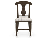 Canadel Dining Chair 0600 in OZ Fabric and 29 Hazelnut Washed, front view