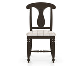 Canadel Dining Chair 0600 in OZ Fabric and 59 Davy's Grey, front view