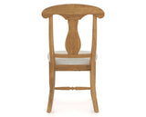 Canadel Champlain Dining Chair 0600 in TB Fabric and 01 Honey Washed, back view