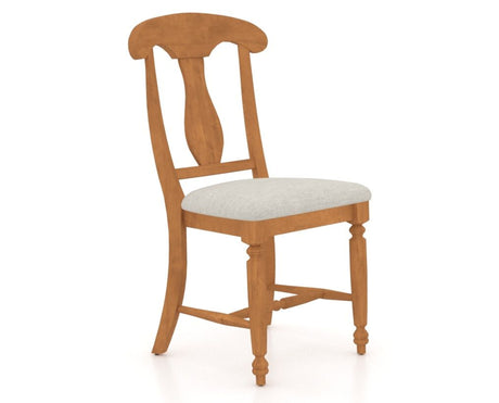 Canadel Dining Chair 0600 in Fabric TB, three-quarter view