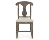 Canadel Champlain Dining Chair 0600 in TB Fabric and 08 Shadow, front view
