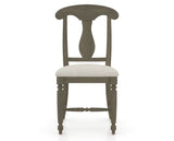 Canadel Dining Chair 0600 in TB Fabric and 08 Shadow, front view