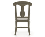 Canadel Dining Chair 0600 in TB Fabric and 08 Shadow, back view