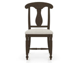 Canadel Dining Chair 0600 in TB Fabric and 29 Hazelnut Washed, front view