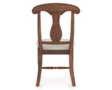 Canadel Champlain Dining Chair 0600 in TB Fabric and 33 Spice Washed, back view