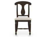 Canadel Dining Chair 0600 in TB Fabric and 59 Davy's Grey, front view