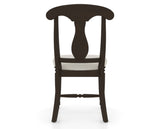 Canadel Dining Chair 0600 in TB Fabric and 59 Davy's Grey, back view