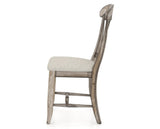 Canadel Champlain Dining Chair 0600 in TB Fabric and 72 Heritage Nature, side view