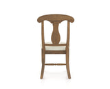 Canadel Champlain Dining Chair 0600 in Oak Washed and Fabric TW, back view