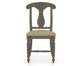 Canadel Dining Chair 0600 in XY Faux Leather and 08 Shadow, front view