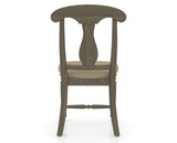 Canadel Dining Chair 0600 in XY Faux Leather and 08 Shadow, back view