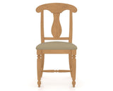 Canadel Dining Chair 0600 in XY Faux Leather and 20 Caramel Washed, front view