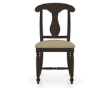 Canadel Dining Chair 0600 in XY Faux Leather and 59 Davy's Grey, front view