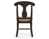 Canadel Dining Chair 0600 in XY Faux Leather and 59 Davy's Grey, back view