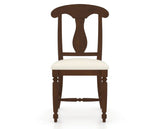 Canadel Dining Chair 0600 in YJ Faux Leather and 19 Cognac Washed, front view