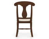 Canadel Dining Chair 0600 in YJ Faux Leather and 19 Cognac Washed, back view