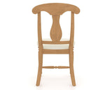 Canadel Dining Chair 0600 in YJ Faux Leather and 20 Caramel Washed, back view