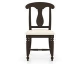 Canadel Dining Chair 0600 in YJ Faux Leather and 59 Davy's Grey, front view