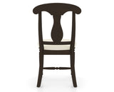 Canadel Dining Chair 0600 in YJ Faux Leather and 59 Davy's Grey, back view