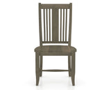 Canadel Dining Chair 2250 in Wood Seat and 08 Shadow, front view