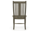 Canadel Dining Chair 2250 in Wood Seat and 08 Shadow, back view