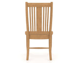 Canadel Dining Chair 2250 in Wood Seat and 20 Caramel Washed, back view