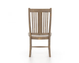 Canadel Champlain Lloyd Dining Chair in Pecan Washed, back view