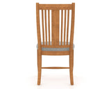 Canadel Dining Chair 2250 in 7C Fabric and 01 Honey Washed, back view