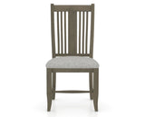 Canadel Dining Chair 2250 in 7C Fabric and 08 Shadow, front view