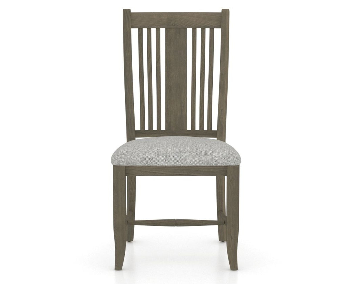 Canadel Dining Chair 2250 in 7C Fabric and 08 Shadow, front view
