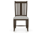 Canadel Dining Chair 2250 in 7C Fabric and 29 Hazelnut Washed, front view