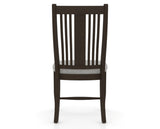 Canadel Dining Chair 2250 in 7C Fabric and 59 Davy's Grey, back view
