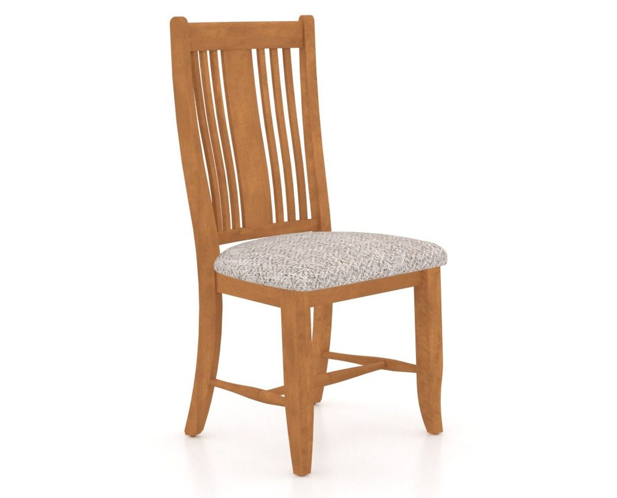 Canadel Dining Chair 2250 in FP Crypton® and 01 Honey Washed, three-quarter view