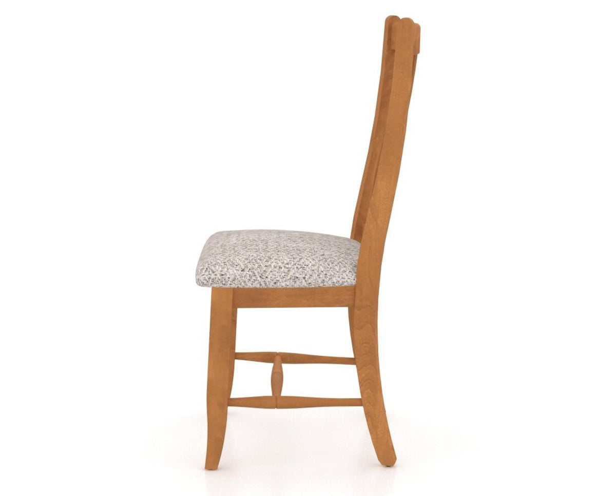 Canadel Dining Chair 2250 in FP Crypton® and 01 Honey Washed, side view