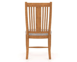 Canadel Dining Chair 2250 in FP Crypton® and 01 Honey Washed, back view