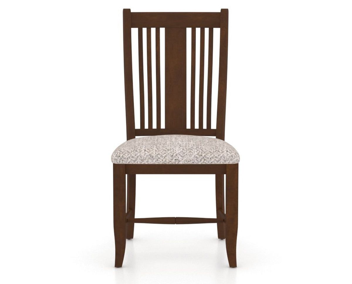 Canadel Dining Chair 2250 in FP Crypton® and 19 Cognac Washed, front view