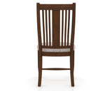 Canadel Dining Chair 2250 in FP Crypton® and 19 Cognac Washed, back view