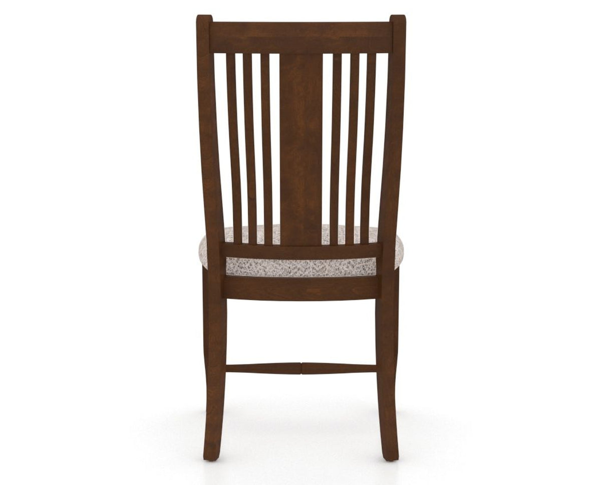 Canadel Dining Chair 2250 in FP Crypton® and 19 Cognac Washed, back view