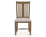 Canadel Dining Chair 2250 in FP Crypton® and 25 Pecan Washed, front view