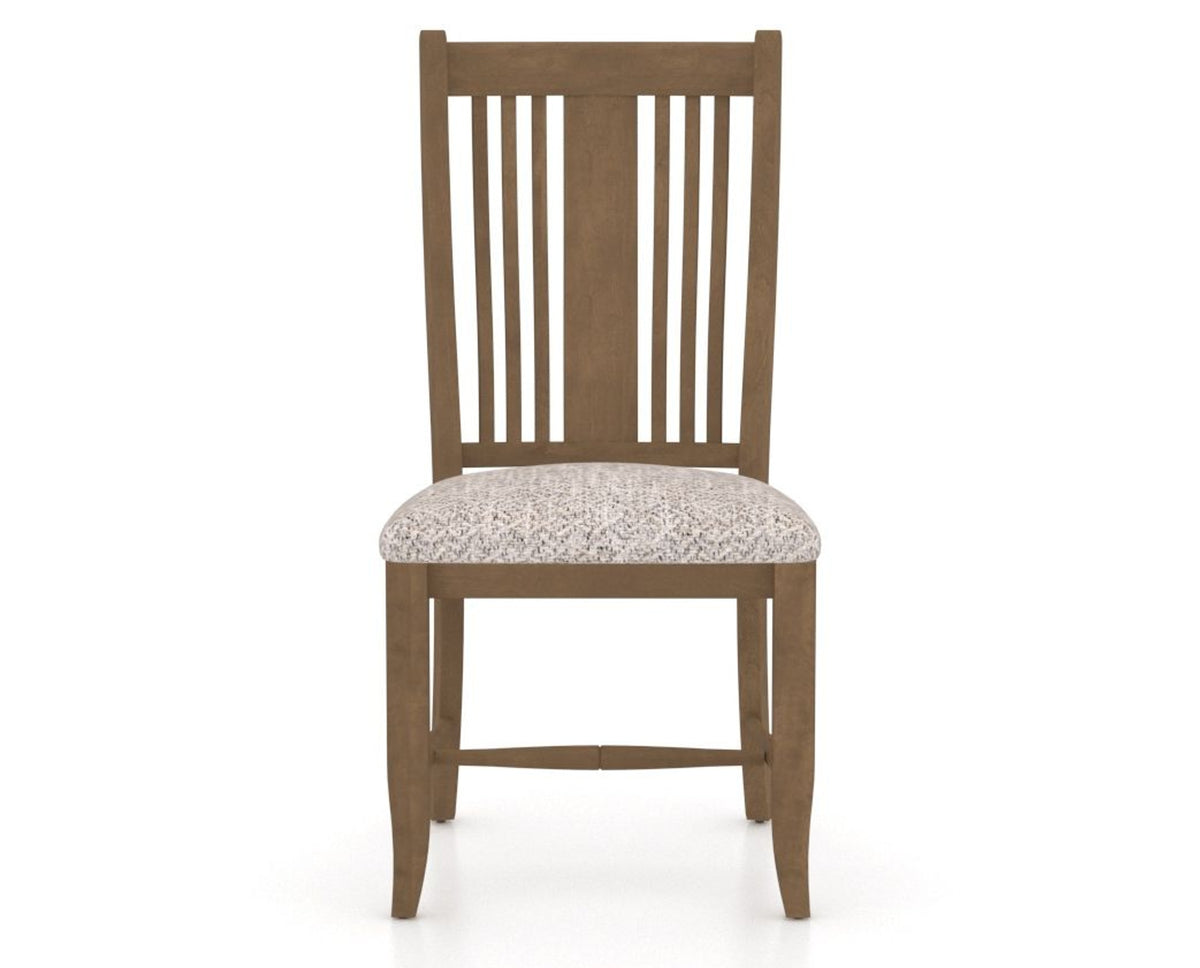 Canadel Dining Chair 2250 in FP Crypton® and 25 Pecan Washed, front view