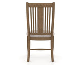Canadel Dining Chair 2250 in FP Crypton® and 25 Pecan Washed, back view