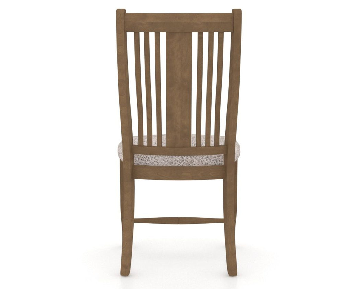 Canadel Dining Chair 2250 in FP Crypton® and 25 Pecan Washed, back view
