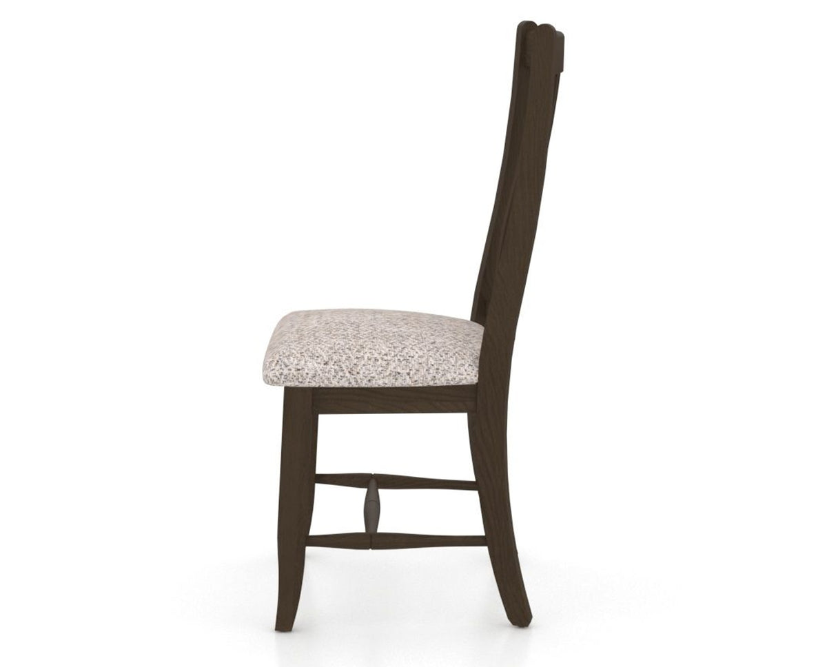 Canadel Dining Chair 2250 in FP Crypton® and 29 Hazelnut Washed, side view